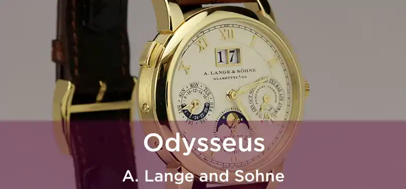  Odysseus A. Lange and Sohne